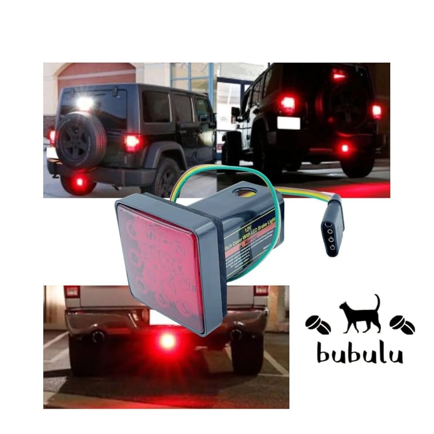 Amazon.co.jp: bubulu ヒッチメンバー ヒッチカバー 12V LED内臓
